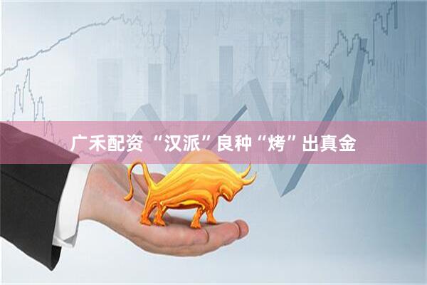 广禾配资 “汉派”良种“烤”出真金